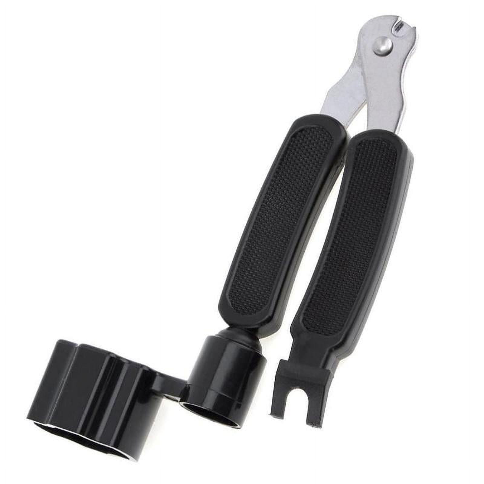 Black 3 In 1 Guitar String Winder String Cutter Bridge Pin Puller Repair Tool