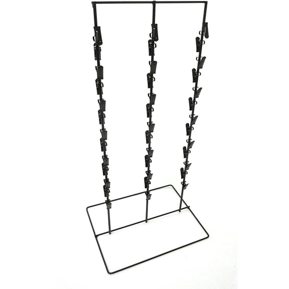 Black 3 Round Strip 6" Apart 39 Chip Counter Potato Chip Display Rack