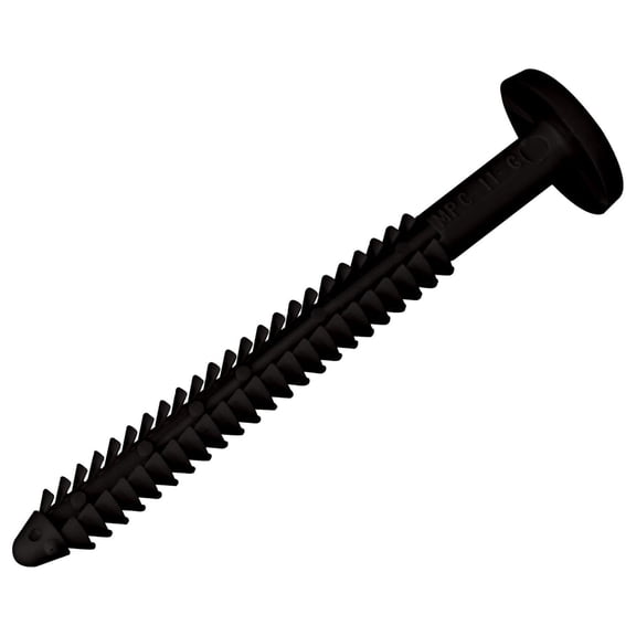 Black 3" Shutter Lok Peg Fasteners Pack Spikes Longer and Stronger