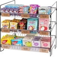 thumbnail image 1 of Black 3-Tier Candy Display Rack 24 * 23 * 14inch Versatile Chip and Snack Stand for Countertop Retail, Concession Stands, and Supermarkets, 1 of 14