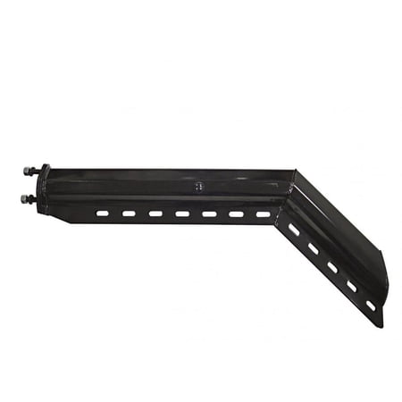 Black 30" Spring Loaded 45 Degree Angled Mud Flap Hanger - 2 1/2" Bolt Pattern