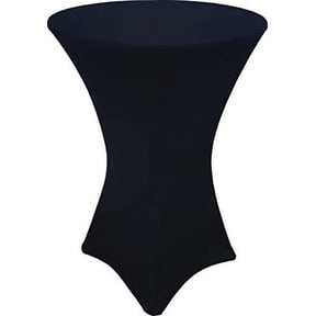 Black 30 x 42 Fitted Highboy Cocktail Spandex Table Cover