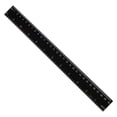 thumbnail image 1 of Black 30Cm Plastic Straight Measuring Ruler, Dienrx Compact Portable Measuring Straight Edge For Office Document Sorting, Designer Drafting, Metric Mark Drafting Tool, 1 of 9