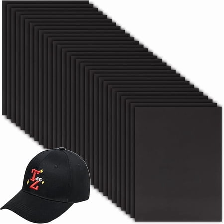 Black 30Pcs 2mm Black Embroidery Foam 9x12 Inch EVA Foam Sheets Embroidery Craft Foam Rectangle Foam Sheet Cosplay Foam for Hand Sewing Embroidery Machine Cosplay Costume DIY Projects