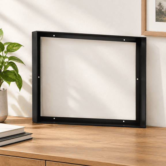 Black 30x48" Canvas Floater Frame for Oil Paintings and Artwork