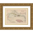 thumbnail image 1 of Black 32x24 Gold Ornate Wood Framed with Double Matting Museum Art Print Titled - West Indies - Black 1867, 1 of 4