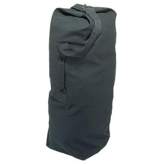 Black 36 in. x 21 in. Canvas Duffle Bag