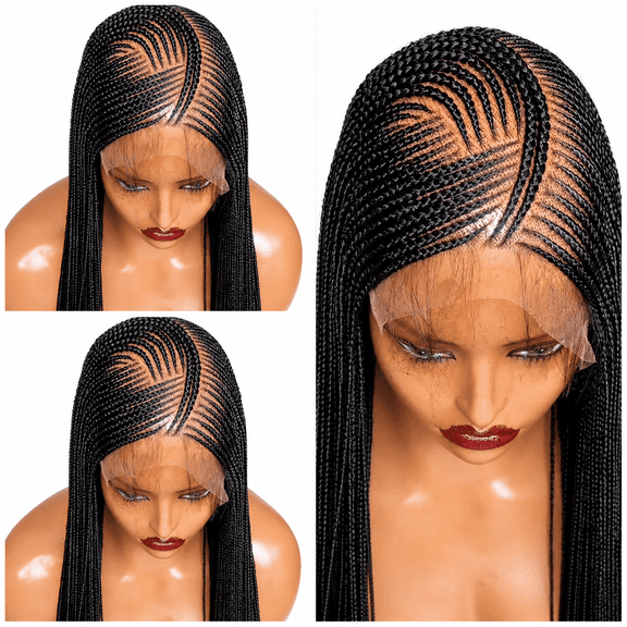 Black 36inches 360 full lace Braided with two strapped line with Easy styling and comfortable design