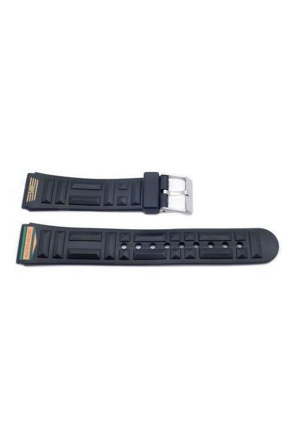 Black 3D Geometric Pattern 20mm Watch Band