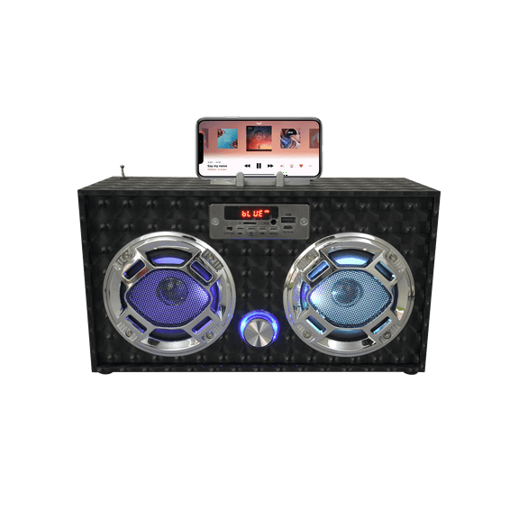Black 3D Wireless Boombox (WE-BB-BLK1)