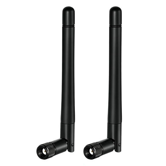 3dBi Tri-Band Adjustable External WiFi Antenna Pair | RP-SMA Mini-Black
