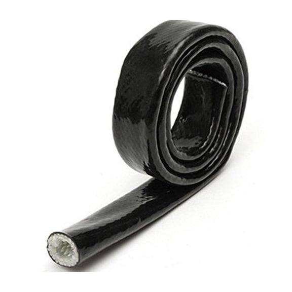 Black 3ft Fire Armor Sleeve Heat Shield 10mm ID For 6AN Oil Fuel Hydraulic Lines