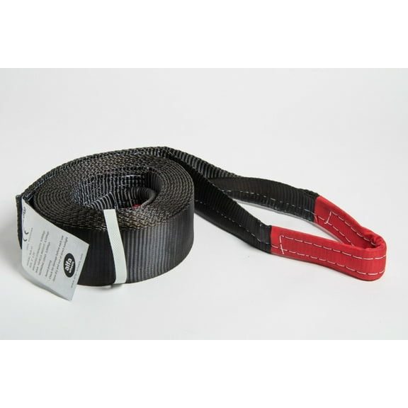 Black 3x20 3" 20000 lbs 9Ton Tow Strap 20 ft winch tree off-road Snow Jeep CJ