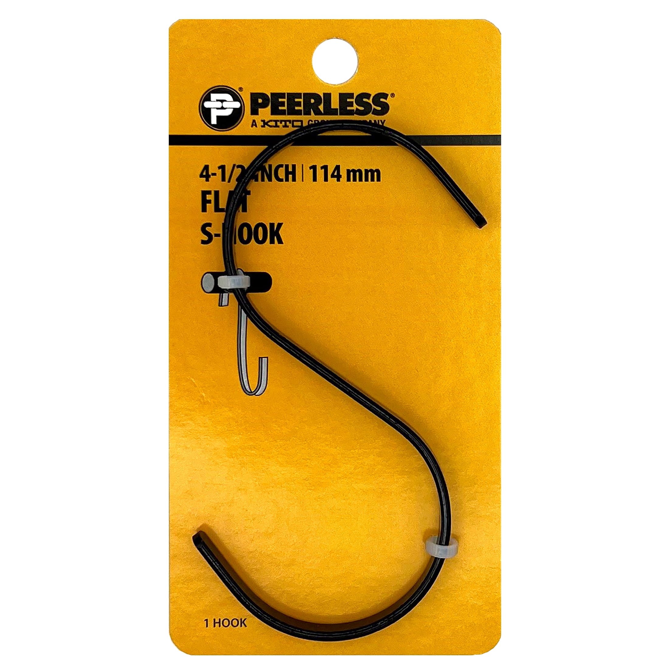 Peerless Chain Company #4735039A Black 4.5 Modern S-Hook - Each