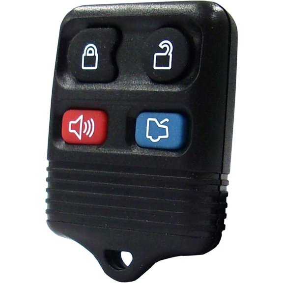 Black 4 Button Keyless Entry Key Fob Remote Clicker Compatible with 2003 Explorer