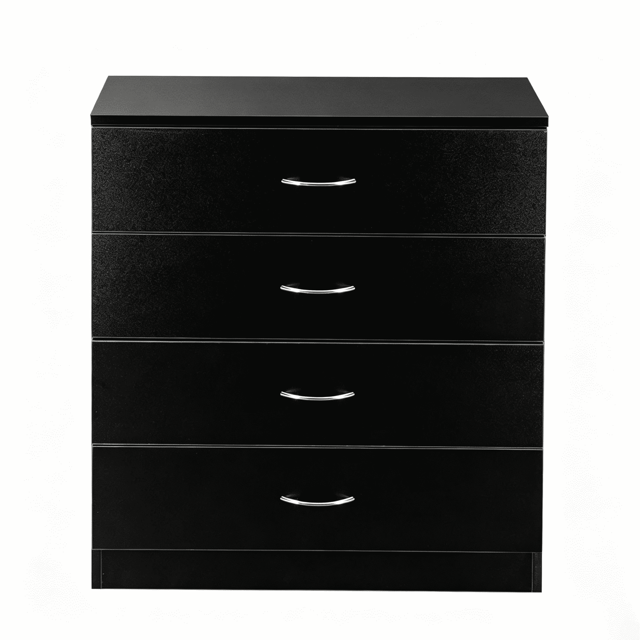 Black 4 Drawer Nightstand - High-quality and modern for interior decoration and storage