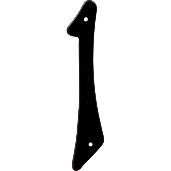 Black 4-Inch Nail Die Cast Aluminum, House Number 1