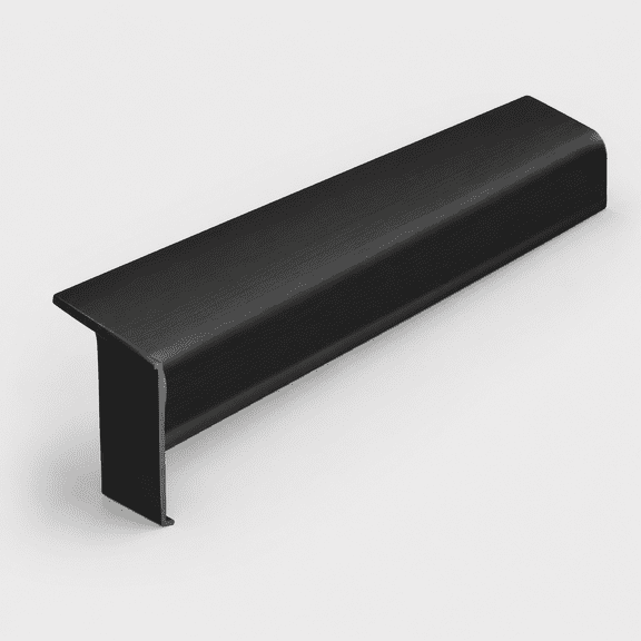 Black 4 Inch X 20 Ft Vinyl Peel and Stick Cove Baseboard Molding Trim