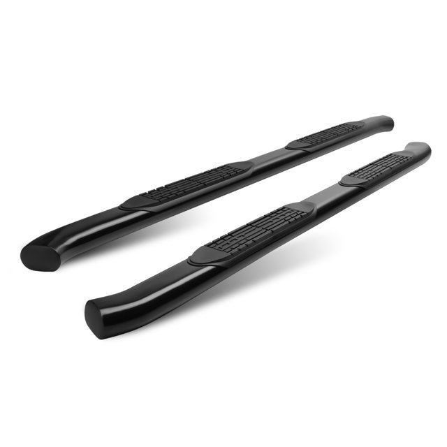Black 4" Oval Curved Side Step Nerf Bar for 0209 Ram 1500/2500 Crew