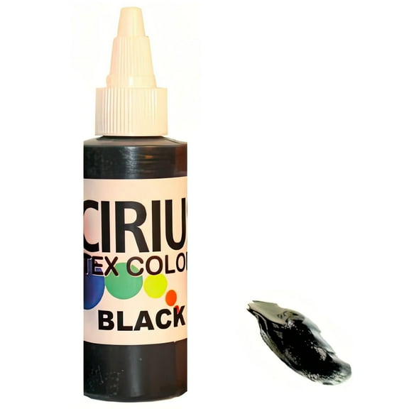 Black- 4-Oz Latex Pigment - by Cirius Paints for Painting Latex Surfaces