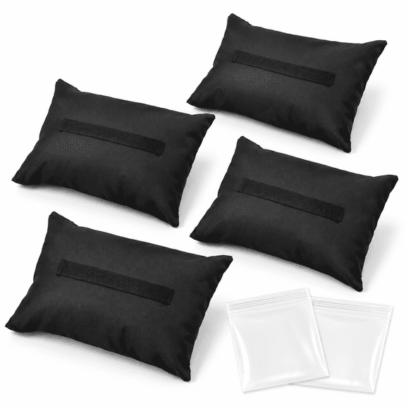 Black 4 Pack Heavy-Duty Oxford Sports Net Sandbag Weight Set