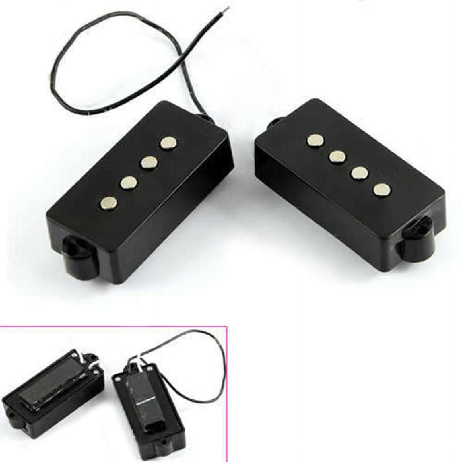 Black 4 String Noiseless Pickup Set For Precision P Bass Bridge Pickup Set new