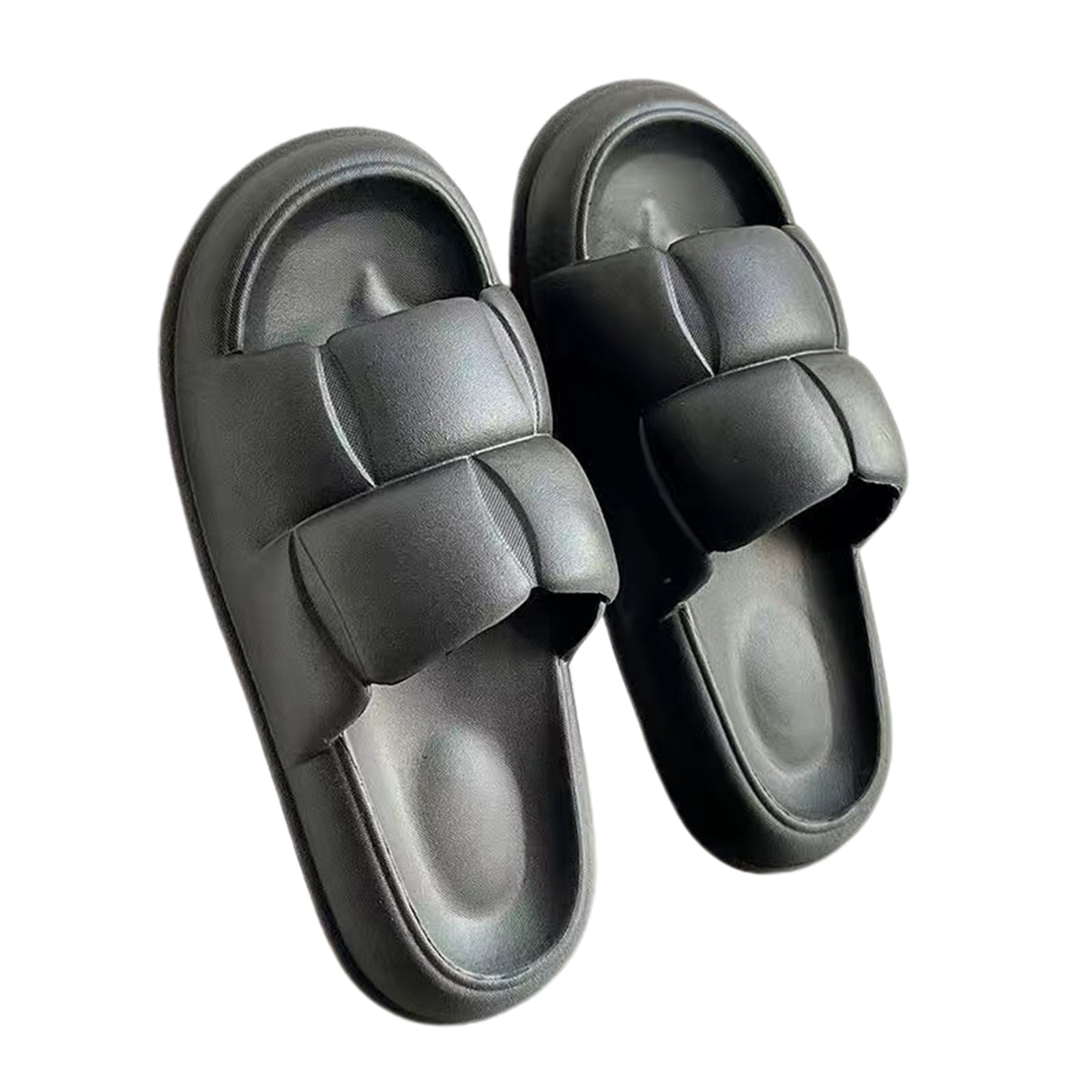 LeiKong (Black 40-41) Light luxury fashion slippers for women with