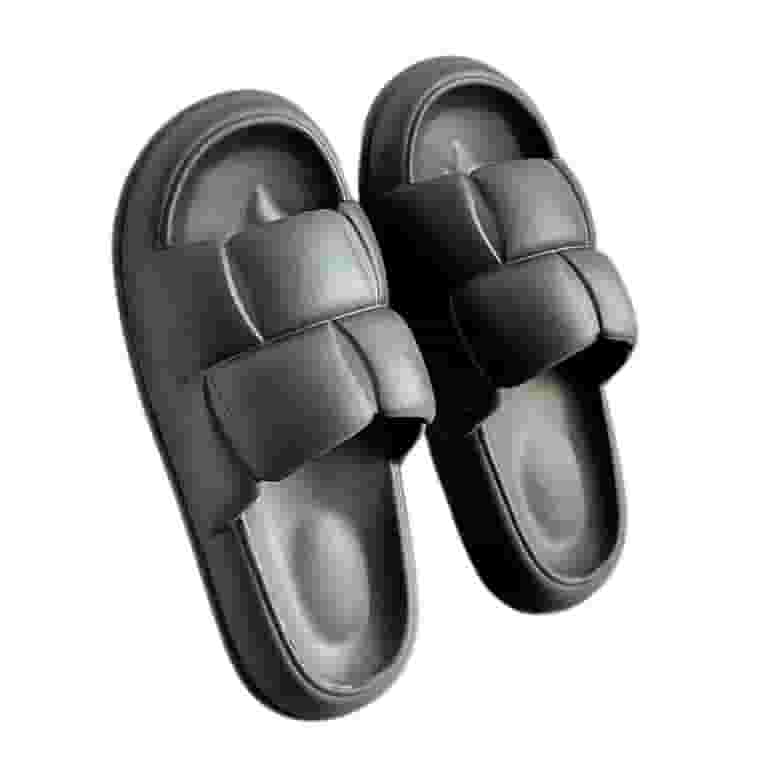 LeiKong (Black 40-41) Light luxury fashion slippers for women with