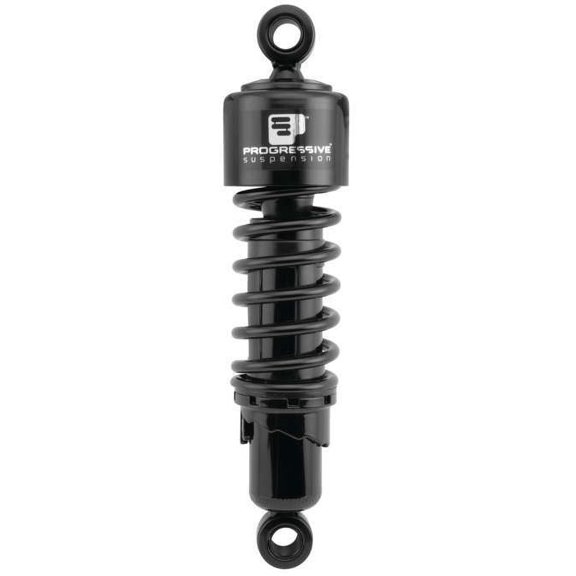 Black 412 Series 14.25" American-Tuned Gas Shocks w/o Cover - 75/120 Spring Rate (lbs/in)