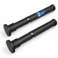 Black 42-78 Inches 2 Pack Heavy Duty Tension Shower Curtain Rod ...