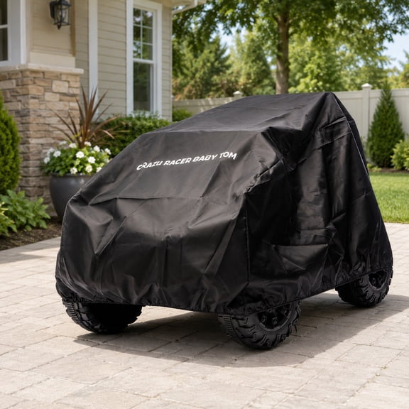 Black 420D Oxford Cover for Ride-On Vehicles, SHINPT Water-Resistant Storage Wrap, Lightweight Dust Shield for Electric SUV, Jeep and Truck Style Toys