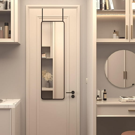 Black 47 x 14IN Door mirror