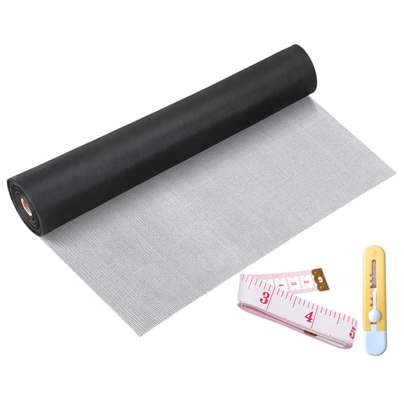 Black 48 Inch×132 Feet Preframed Window & Door Screens