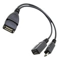 thumbnail image 1 of Black 480Mbps USB Female Splitter Adapter for Phone Tablet, 1 of 15