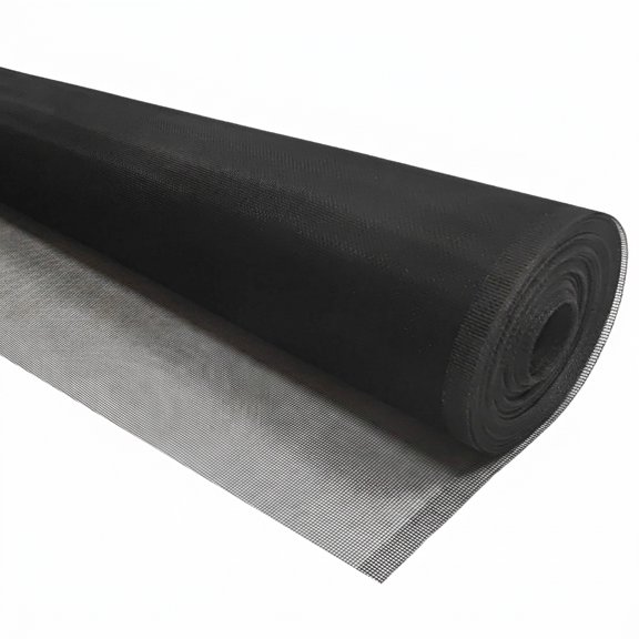 Black 48In x 100Ft Aluminum Screen Roll for Windows, Doors, Porches and Patios