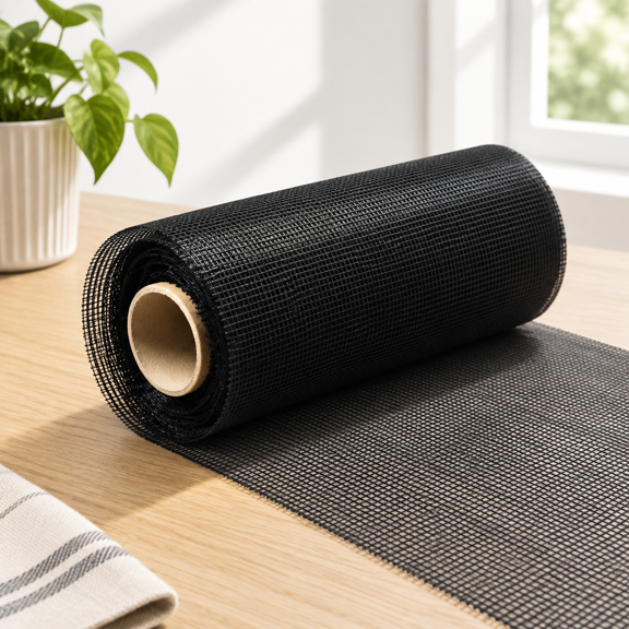 Black 49 in x 65 ft Roll Preformed Window and Door Screen Roll