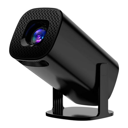 Black 4K Hd Home Projector, 3D Supported Portable Movie Projector For Bedroom Wall Cinema, Built-In Speaker With Remote, 8.03X3.66X4.06In 1.37Lb