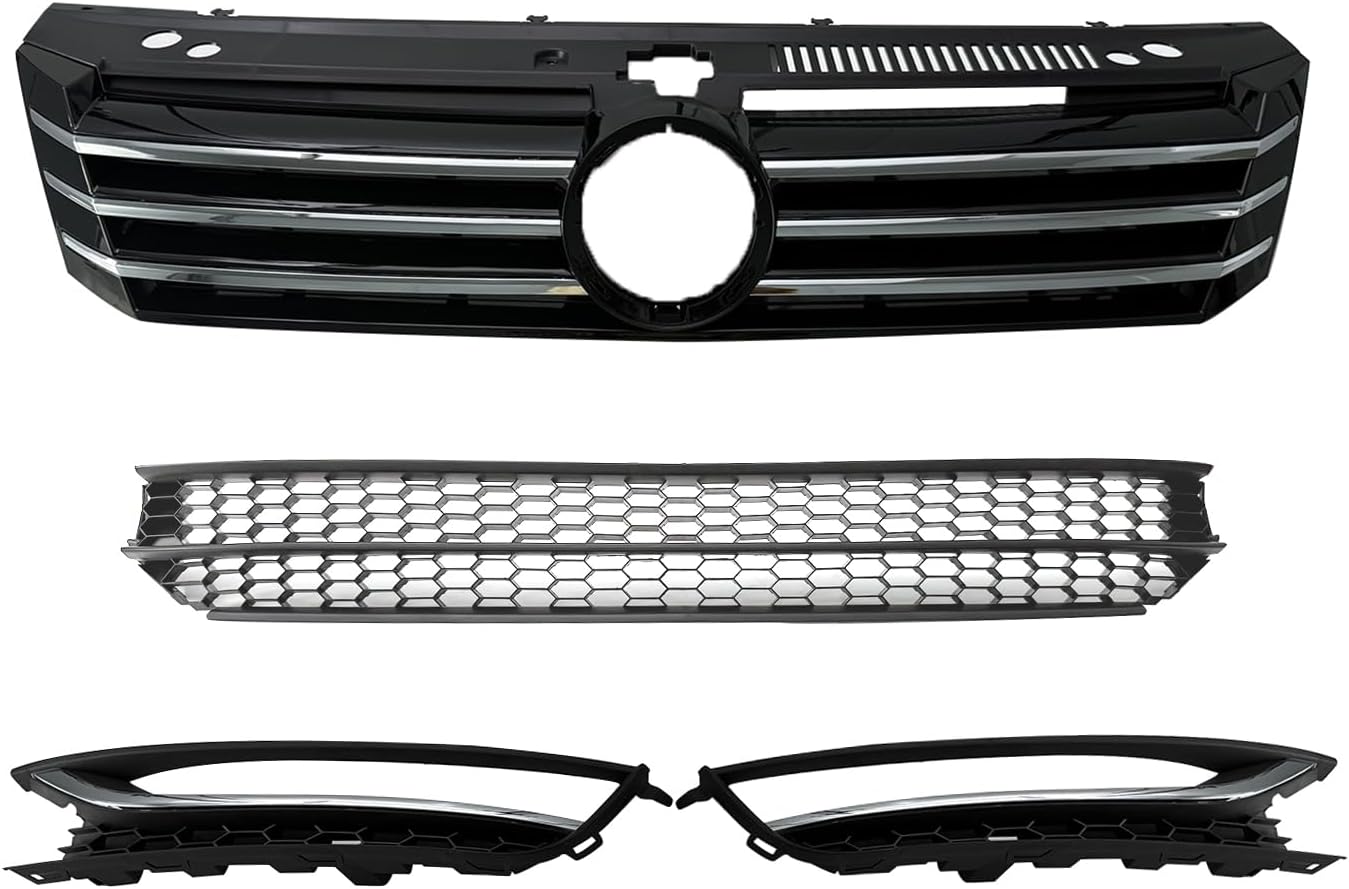 Front Left Fog Light Grille With Chrome Trim For VW Passat B8 (2014-2018)