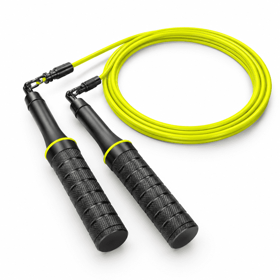 Black 4mm Cable Professional Fitness Jump Rope for Crossfit and Double Unders