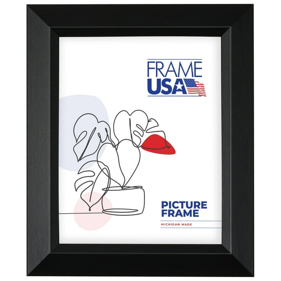 4x5 Picture Frame, Black Black Series Style 17048, 1.5 Inch MDF with Glass, Wall Display