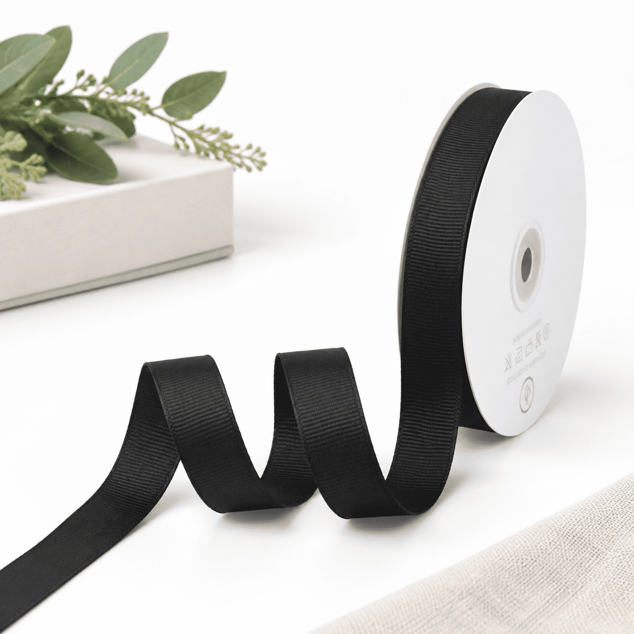Name Ribbon Polyester Black 5/8