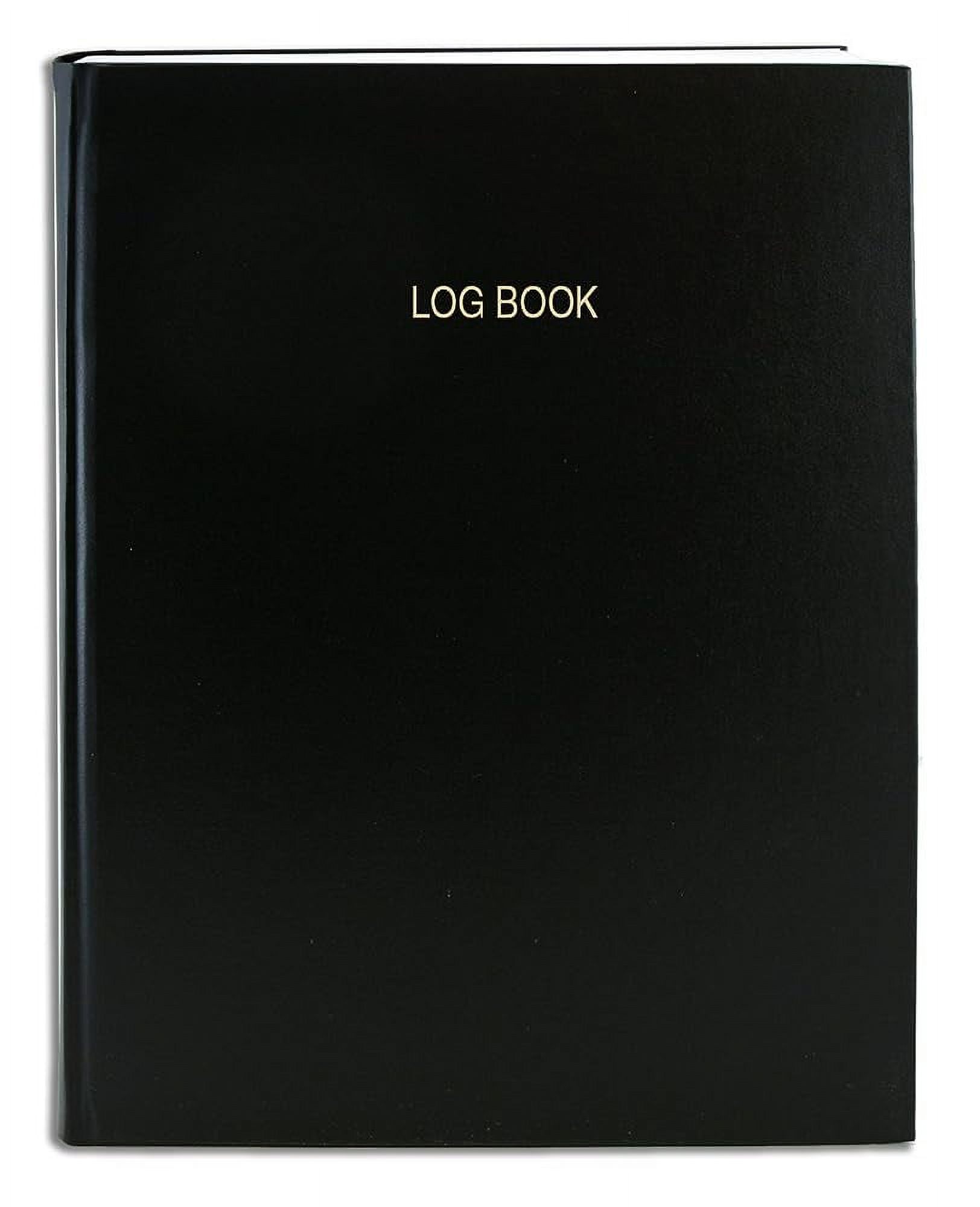 Black 5 Column Log Book/Multipurpose Black Log Book 120 Pages 8" X 10", Black Cover, Smyth