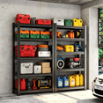 thumbnail image 1 of Black 5-Tier Garage Storage Shelving, 40"W Adjustable Heavy Duty Metal Rack​ 3020LBS, 16"D x 78"H Steel Shelves​ & Organizer​ for Supermarket Basement Outdoor Organization, 1 of 4