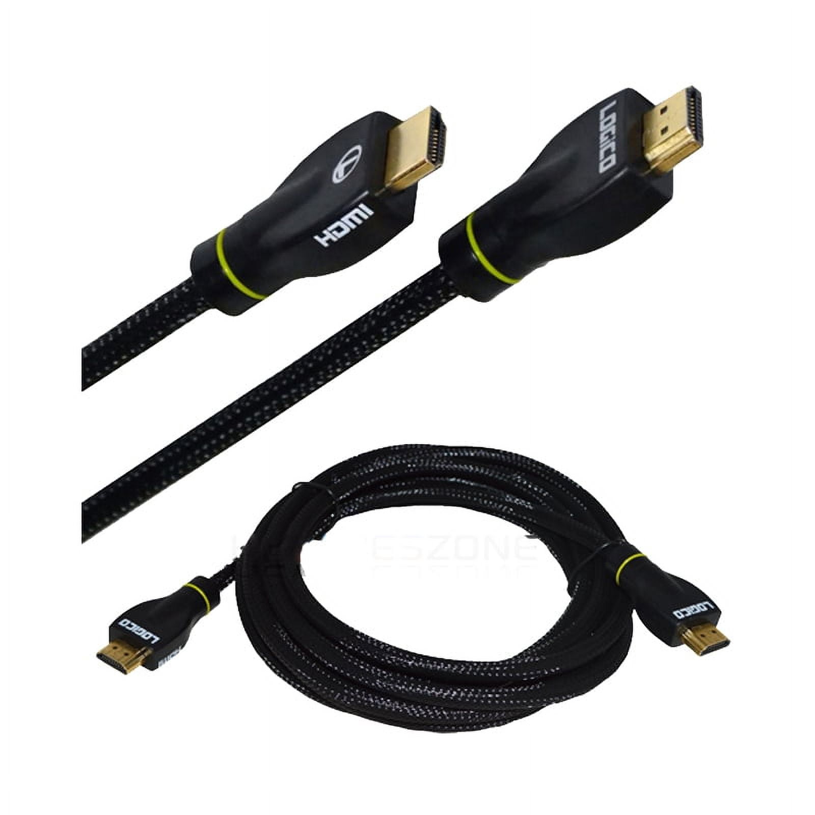 Black 50 ft 1080p 4K TV PC Blu-Ray High Speed HDMI Cable 3D Support w/ Ethernet