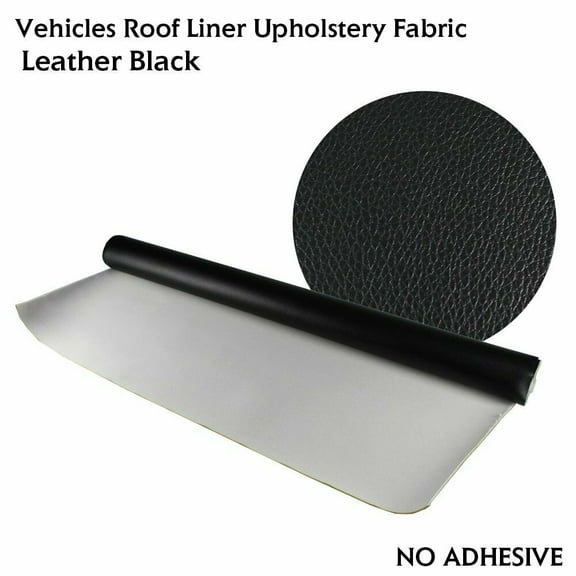 Black 53inch Width Headliners Lining Fabric with Faux Leather Make Shed Messy Disappear