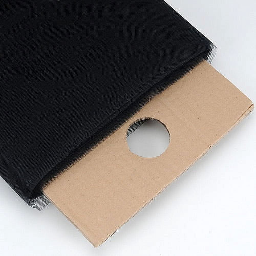 Black - 54 Inch Premium Tulle Fabric Bolt x 40 Yards