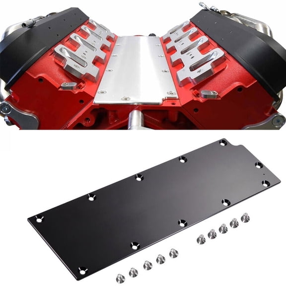 Black 551646 LS Gen 4 Valley Pan Cover DOD Plate Aluminum LS2 LS3 L99