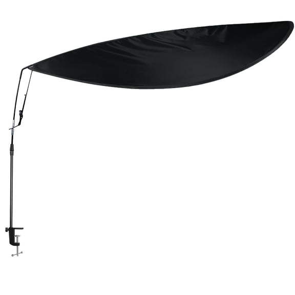 Black 55IN Adjustable Office Cubicle Desk Shade