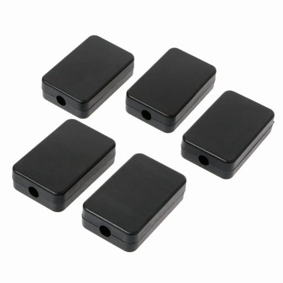 Black 55x35x15mm Snap-On Screwless Junction Box for Secure Wire Connections & DIY Electrical Projects