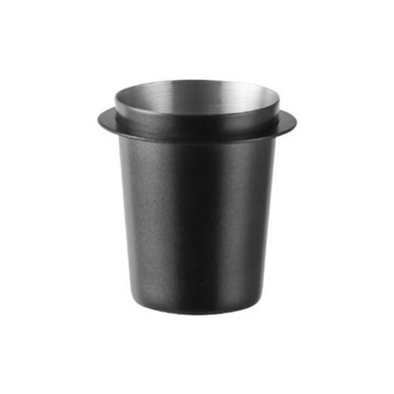 Black 58mm Coffee Dosing Cup Stainless Steel Coffee Cup Transport Cup Stainless Steel Universal Powder Col